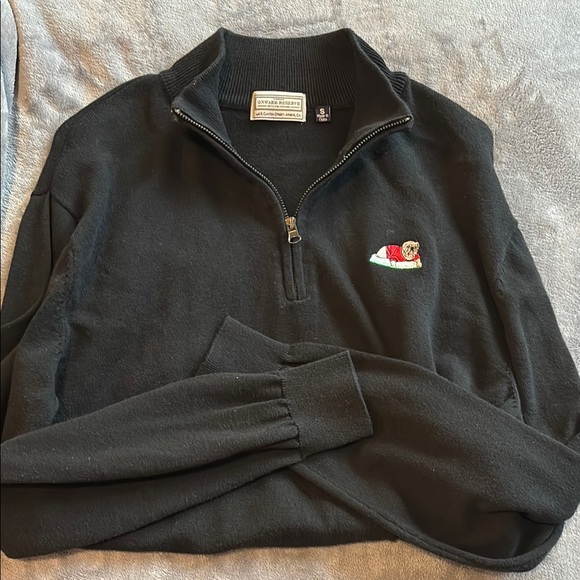 Onward Reserve Black Zip Up Sweater with Stand-Up Collar - Picture 1 of 2